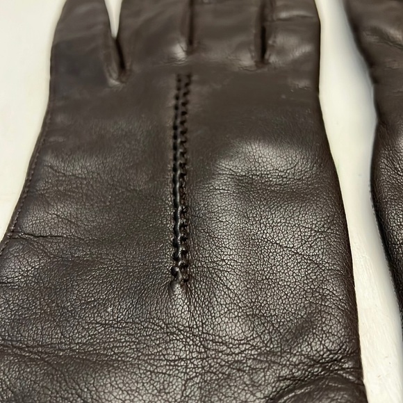 Grandoe Handstitched Italian Leather Women’s Gloves Size 6.5 - Picture 2 of 7